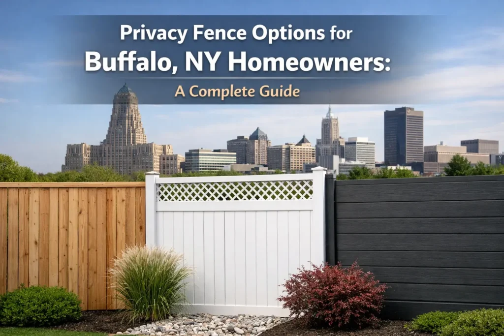 Privacy Fence Options for Buffalo, NY Homeowners: A Complete Guide