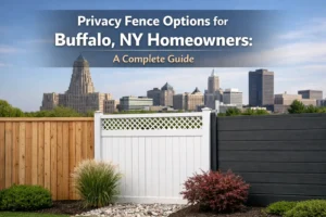 Read more about the article Privacy Fence Options for Buffalo, NY Homeowners: A Complete Guide